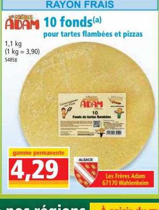 Adam 10 Fonds Pour Tartes Flambées Et Pizzas