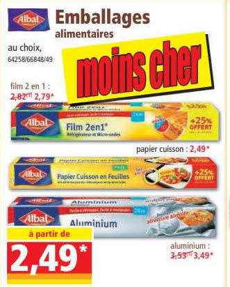 albal emballages alimentaires