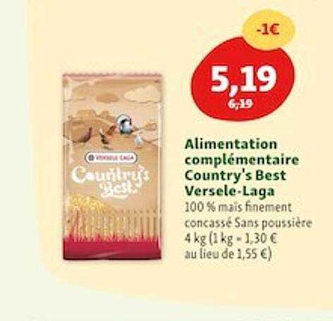 alimentation complémentaire country's best versele-laga