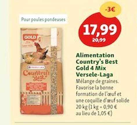 alimentation country's best gold 4 mix versele-laga