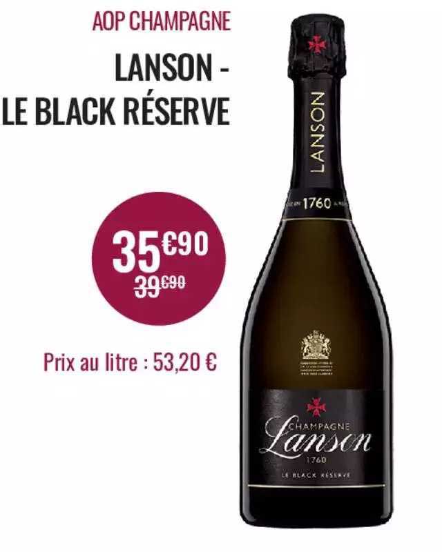 Aop Champagne Lanson-le Black Réserve