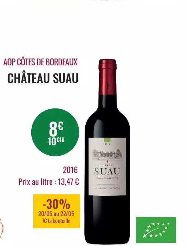 aop côtes de bordeaux château suau