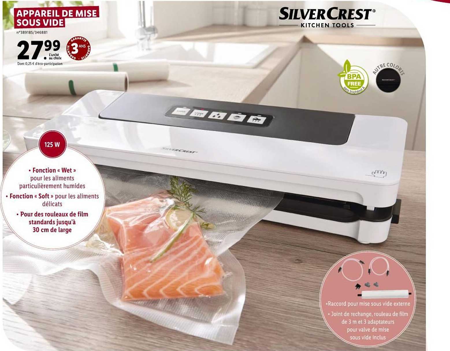 appareil de mise sous vide silver crest