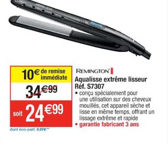 aqualisse extrême lisseur remington