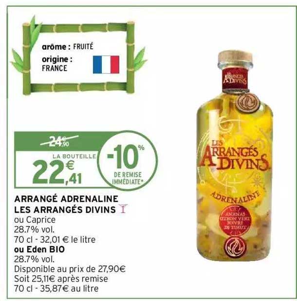 arrangé adrénaline les arrangés divins