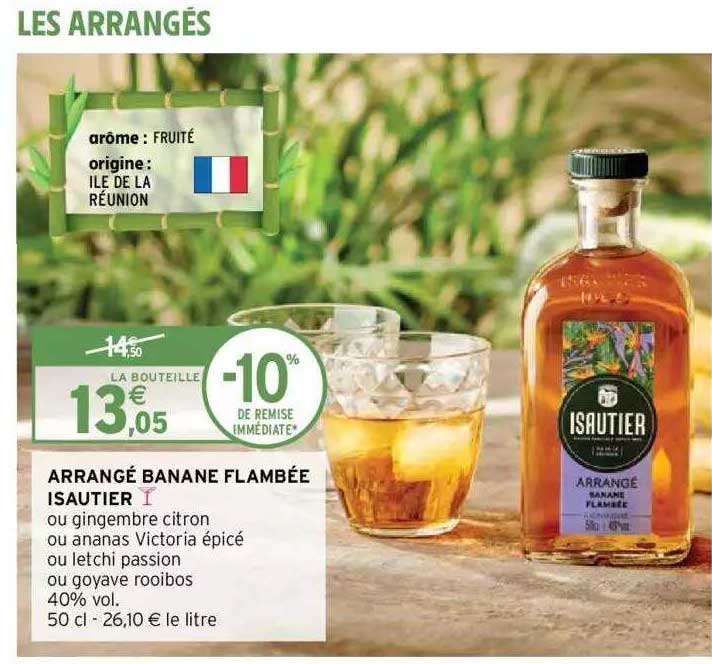 arrangé banane flambée isautier