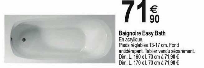 Baignoire Easy Bath