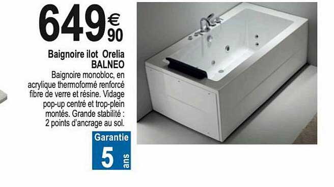 baignoire ilot orelia balneo