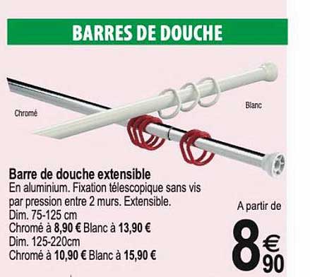 Barre De Douche Extensible