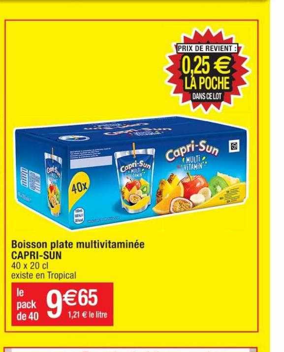 Boisson Plate Multivitaminée Capri-sun