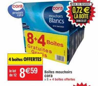 Boîtes Mouchoirs Cora