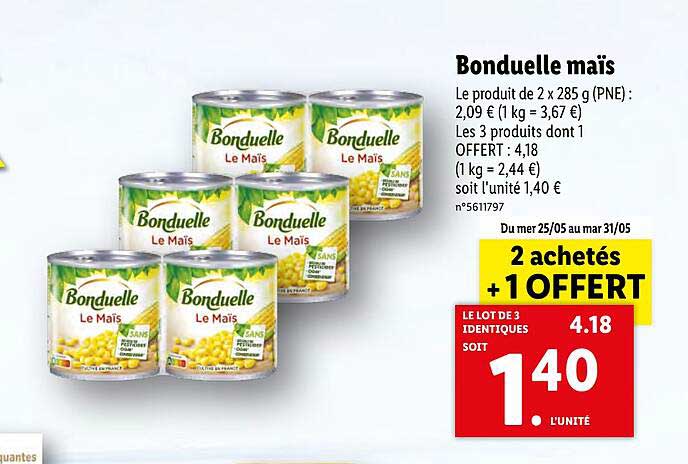 Bonduelle Maïs