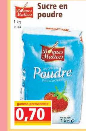 bonnes malices sucre en poudre