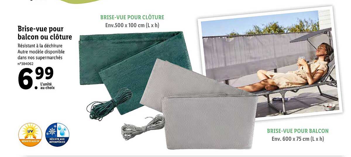 brise-vue pour balcon ou clôture