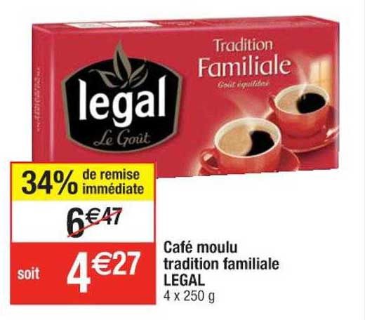 Café Moulu Tradition Familiale Legal