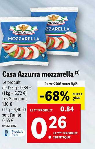casa azzurra mozzarella