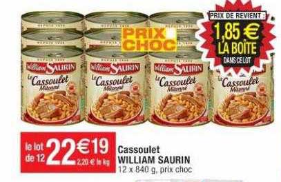 cassoulet william saurin