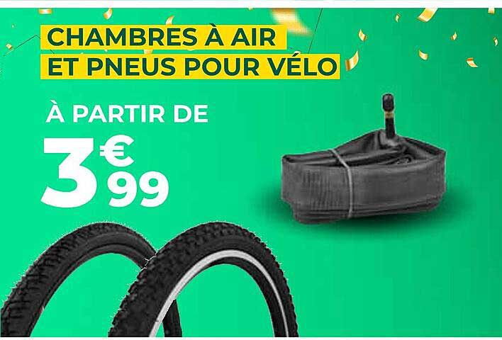 chambres à air et pneus pour vélo