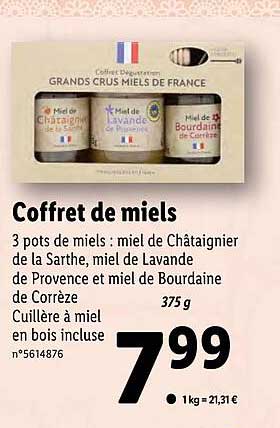 coffret de miels