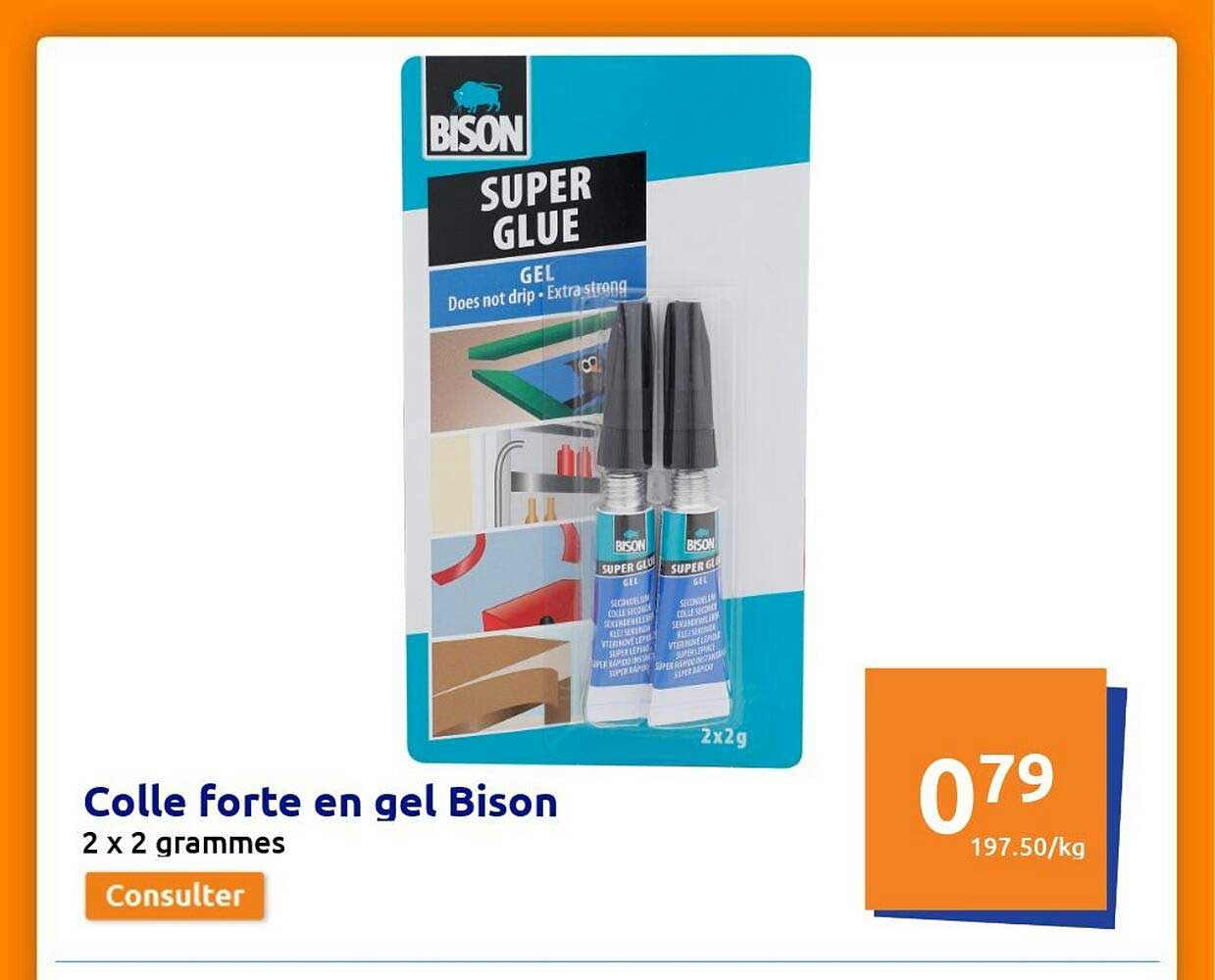 colle forte en gel bison
