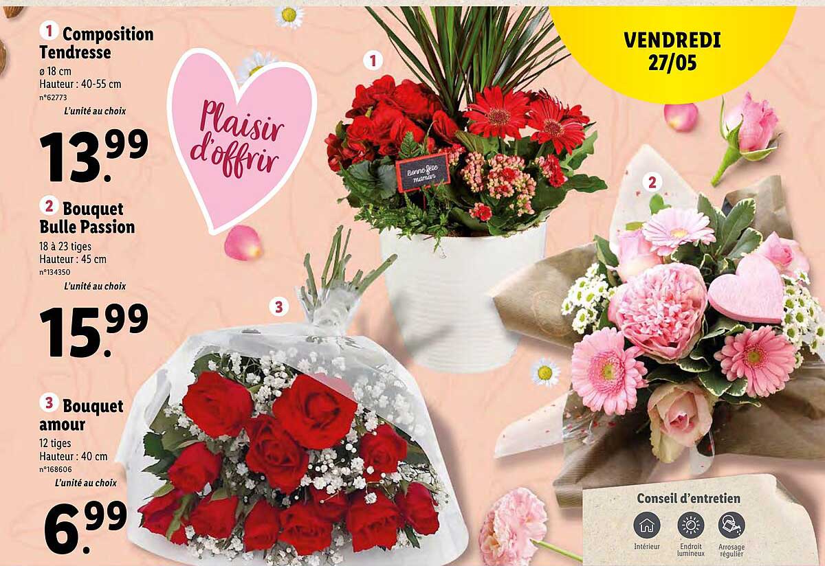 composition tendresse, bouquet bulle passion, bouquet amour