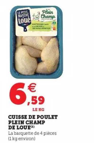 cuisse de poulet plein champ de loué