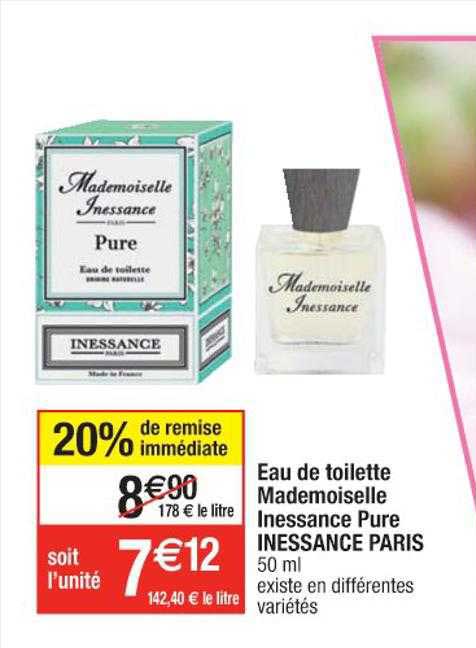 eau de toilette mademoiselle inessance pure inessance paris
