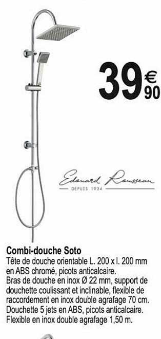 edouard rousseau combi-douche soto