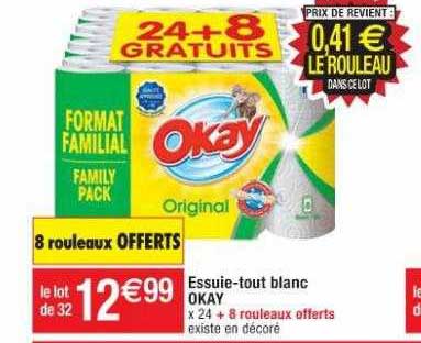 essuie-tout blanc okay