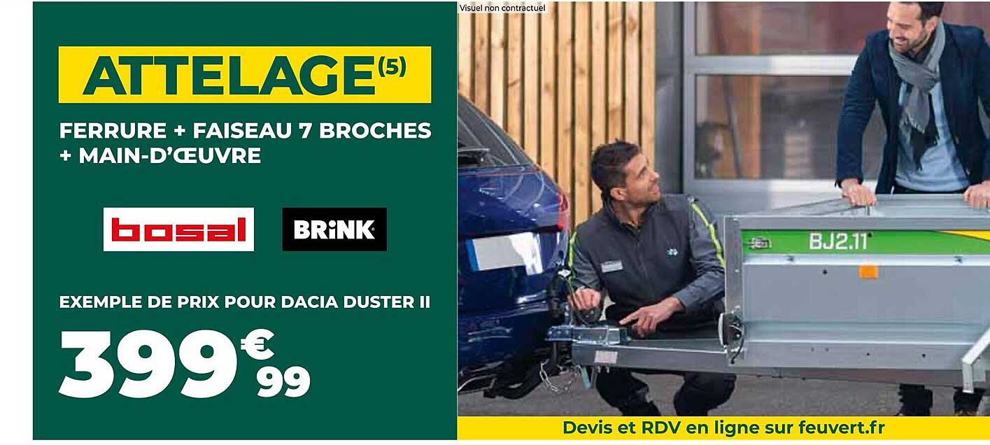 ferrure + faiseau 7 broches + main-d’œuvre bosal brink