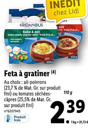 feta à gratiner