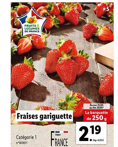 Fraises Gariguette
