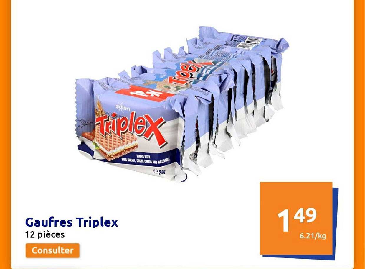 Gaufres Triplex