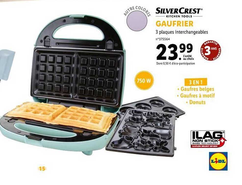 gaufrier silver crest