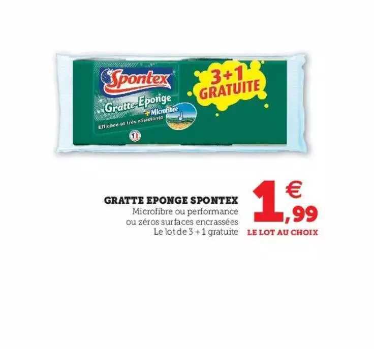 gratte éponge spontex