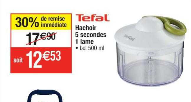 hachoir 5 secondes 1 lame tefal