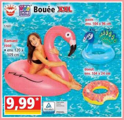 happy people bouée XXL flamant rose