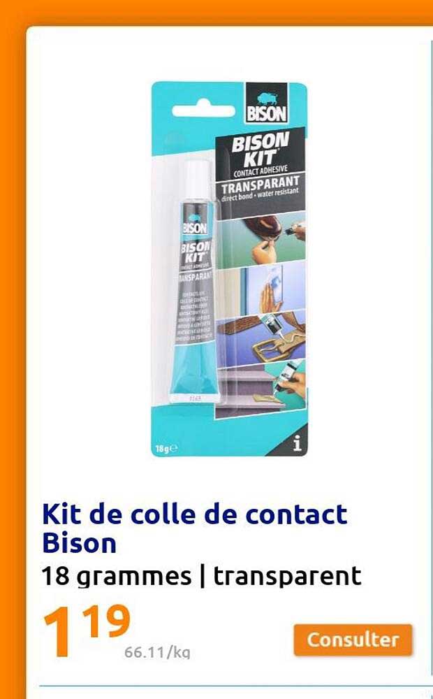 kit de colle de contact bison