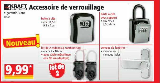 kraft accessoire de verrouillage