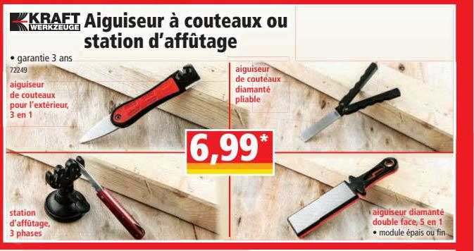 kraft aiguiseur à couteaux ou station d'affûtage