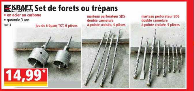 kraft set de forets ou trépans