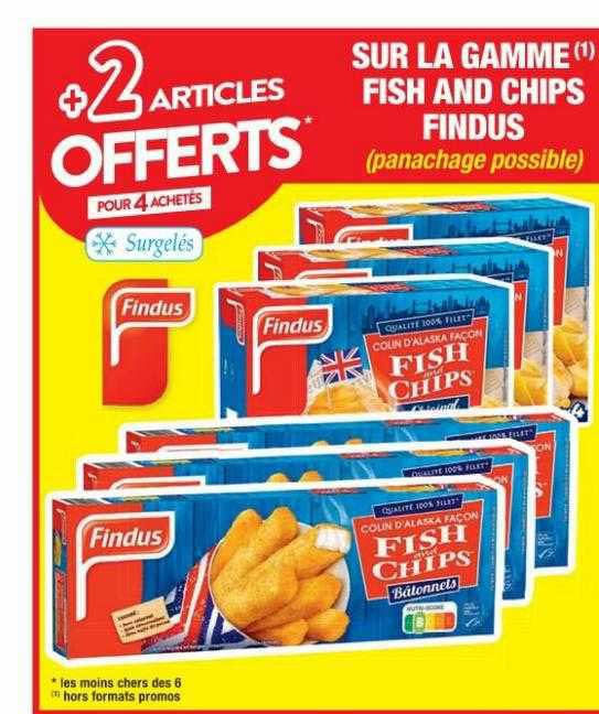 la gamme fish and chips findus