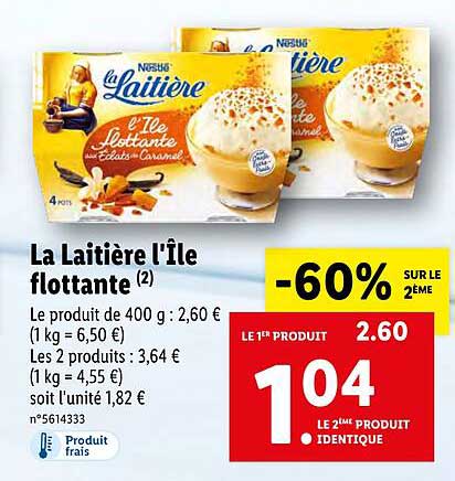 La Laitière L'île Flottante Nestlé