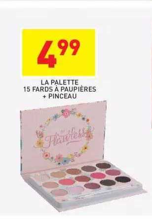 la palette 15 fards à paupières + pinceau