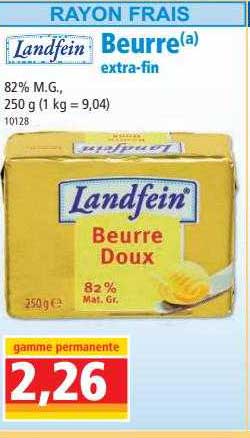 landfein beurre extra-fin