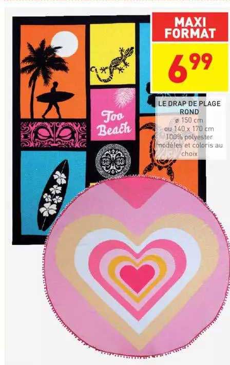 Le Drap De Plage Rond