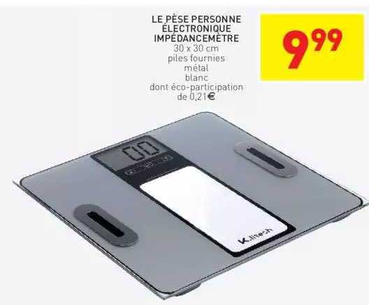 le pèse personne électronique impédancemètre