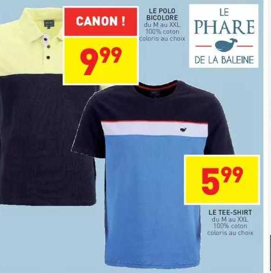 le polo bicolore, le tee-shirt