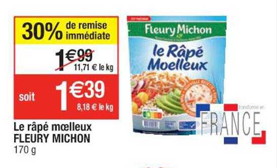 le râpé moelleux fleury michon