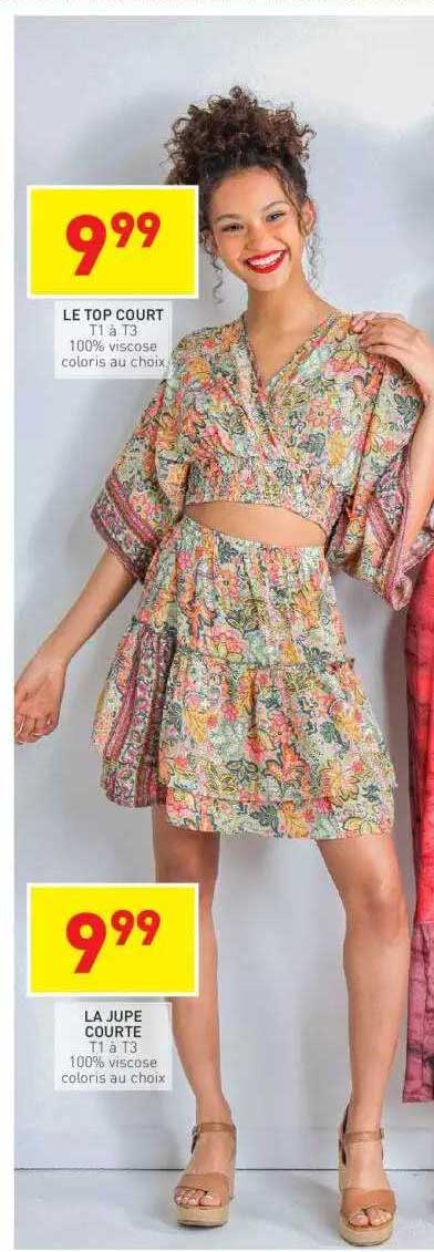 le top court, la jupe courte